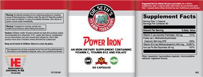 Power Iron label