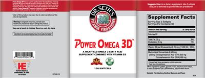 Power Omega 3D label