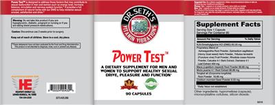 Power Test label