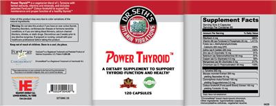 Power Thyroid label