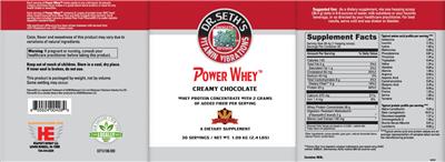 Power Whey Creamy Chocolate label
