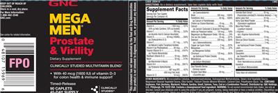 Prostate & Virility label