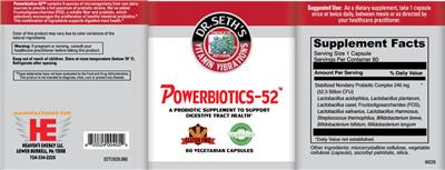 Powerbiotics-52 label