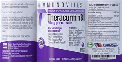 Theracurmin BID label
