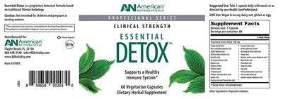 Essential Detox label
