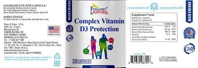 Complex Vitamin D3 Protection label