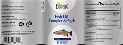 Fish Oil Complex Softgels label