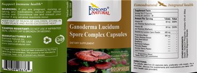 Ganoderma Lucidum Spore Complex Capsules label