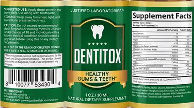Dentitox label