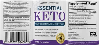 Essential Keto label