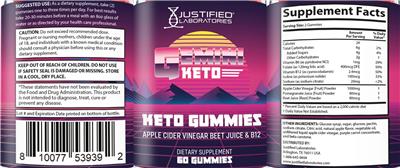Gemini Keto ACV label