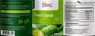 Noni Capsule label