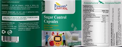 Sugar Control Capsules label