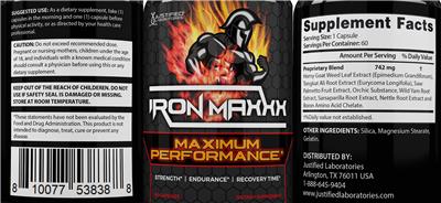 Iron Maxxx label