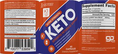 K1 Keto Life label