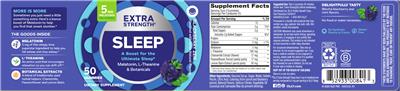 Extra Strength Sleep Blackberry Zen label