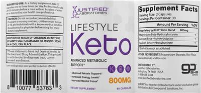 Lifestyle Keto label