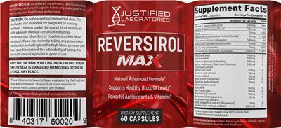 Resveratrol Max label