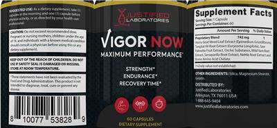 Vigor Now label