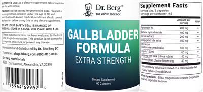 Gallbladder Formula label