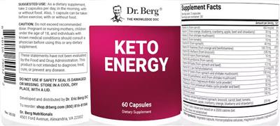 Keto Energy label