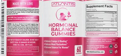 Hormonal Balance Gummies label