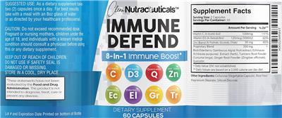 Immune Defend label