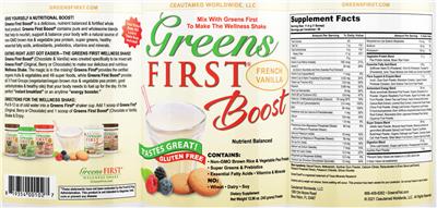Boost French Vanilla label