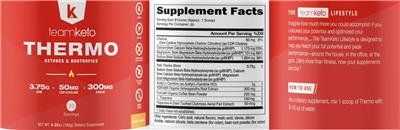Thermo Orange Mango label