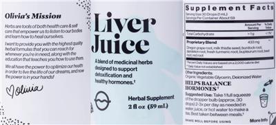 Liver Juice label