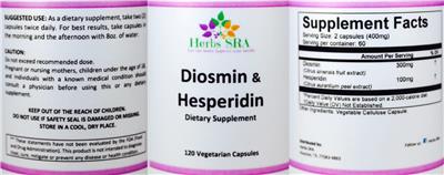 Diosmin & Hesperidin label