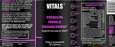 Premium Female Enhancement label