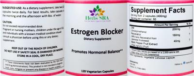 Estrogen Blocker label
