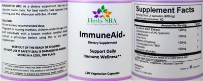 ImmuneAid+ label