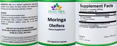 Moringa Oleifera label
