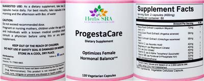 ProgestaCare label