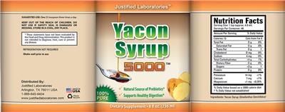 Yacon Syrup 5000 label