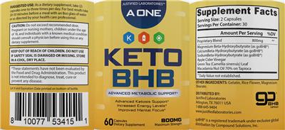 A One Keto BHB label