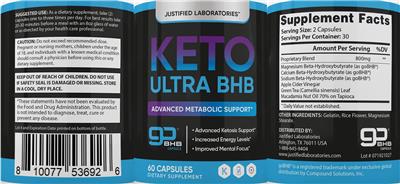 Keto Ultra BHB label