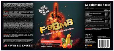 F-Bomb Fruit Cocktail label