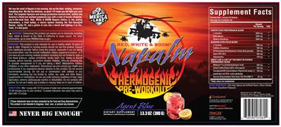 Red, White & Boom Napalm Agent Blue label
