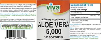 Aloe Vera 5,000 label