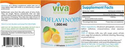 Bioflavinoids 1,000 mg label