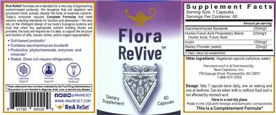Flora ReVive label