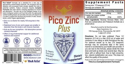 Pico Zinc Plus label