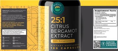 Citrus Bergamot Extract label