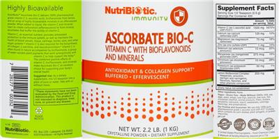 Ascorbate Bio-C with Bioflavonoids and Minerals label