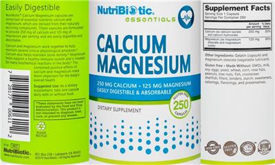 Calcium Magnesium label