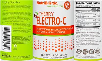 Electro-C Cherry label