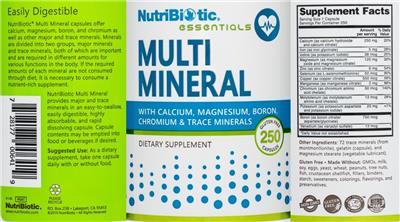 Multi Mineral label